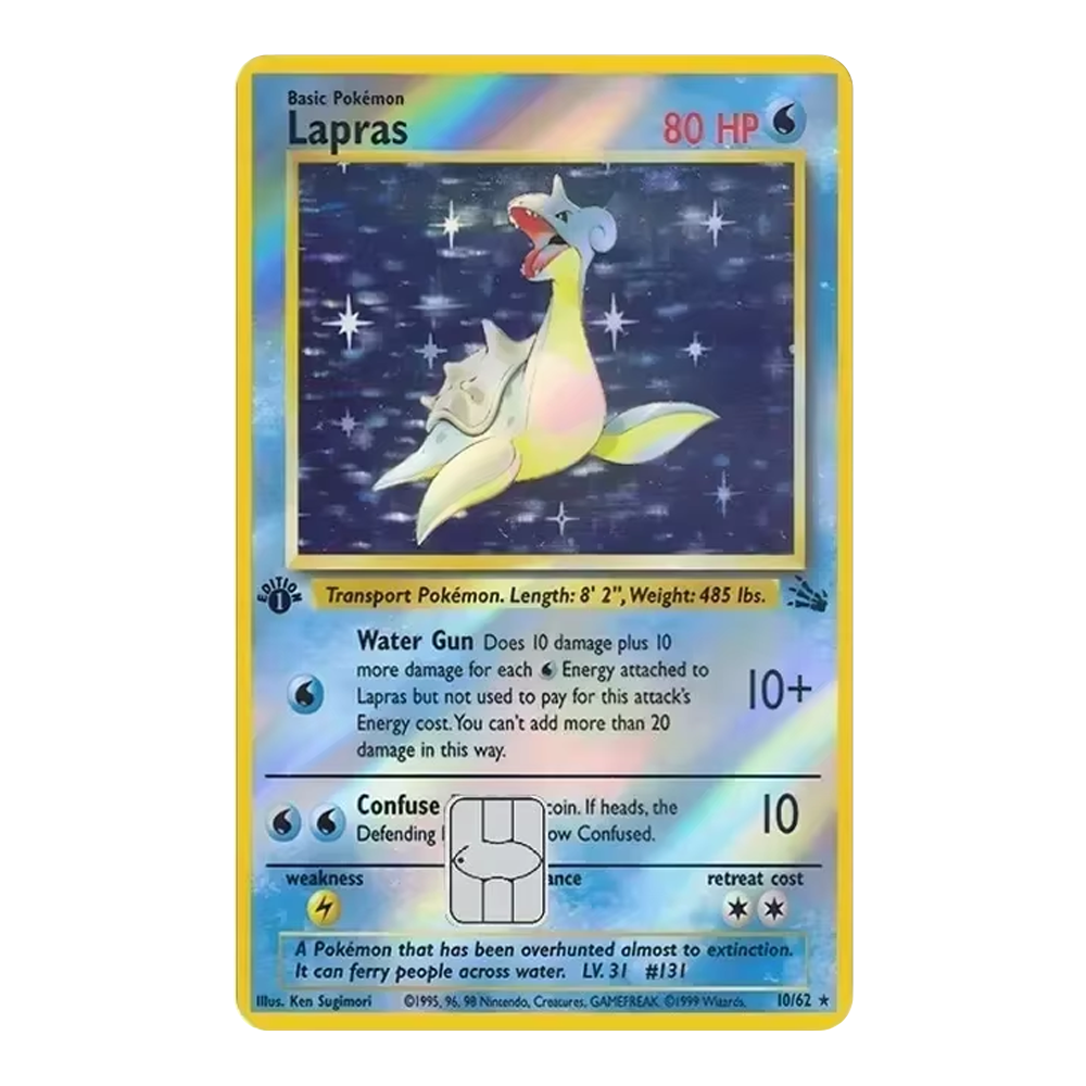 HOLO Lapras PKMN TCG Card Cover Sticker – HOLO SUPPLY