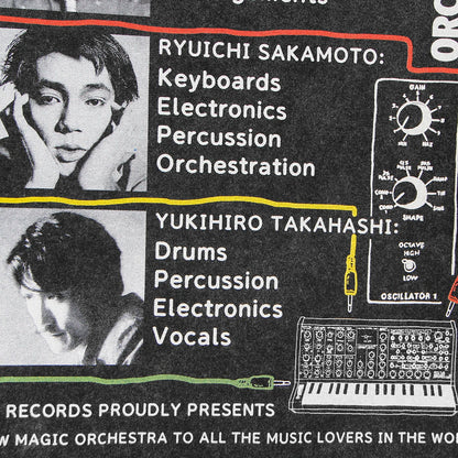 From The Land Of Micro Electronics Yellow Magic Orchestra Hosono Sakamoto Takahashi Cotton T-Shirt