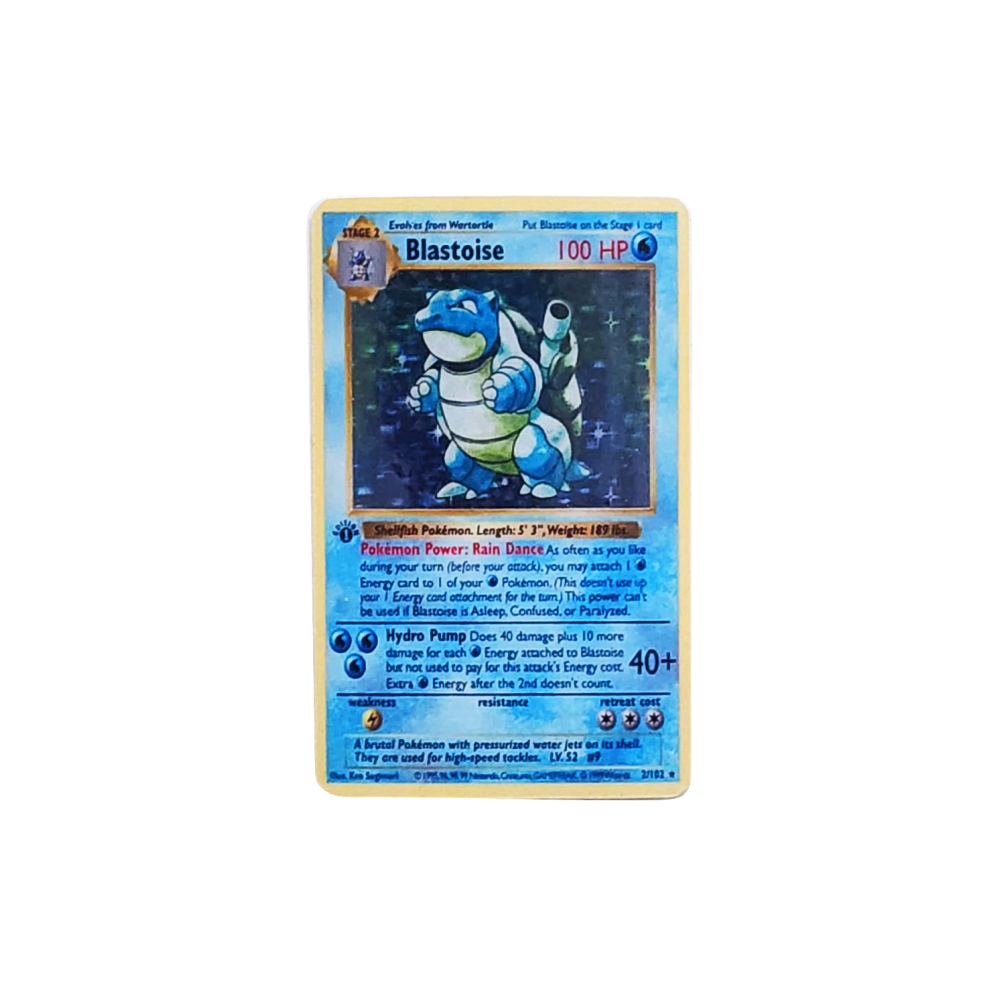 Blastoise PKMN TCG Card Cover Sticker by gbdreams