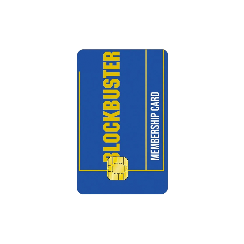BlockBuster Membership Card Cover Sticker