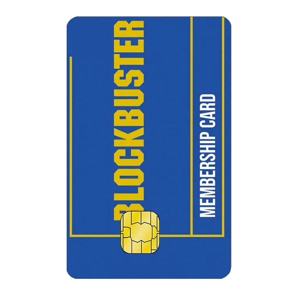 BlockBuster Membership Card Cover Sticker