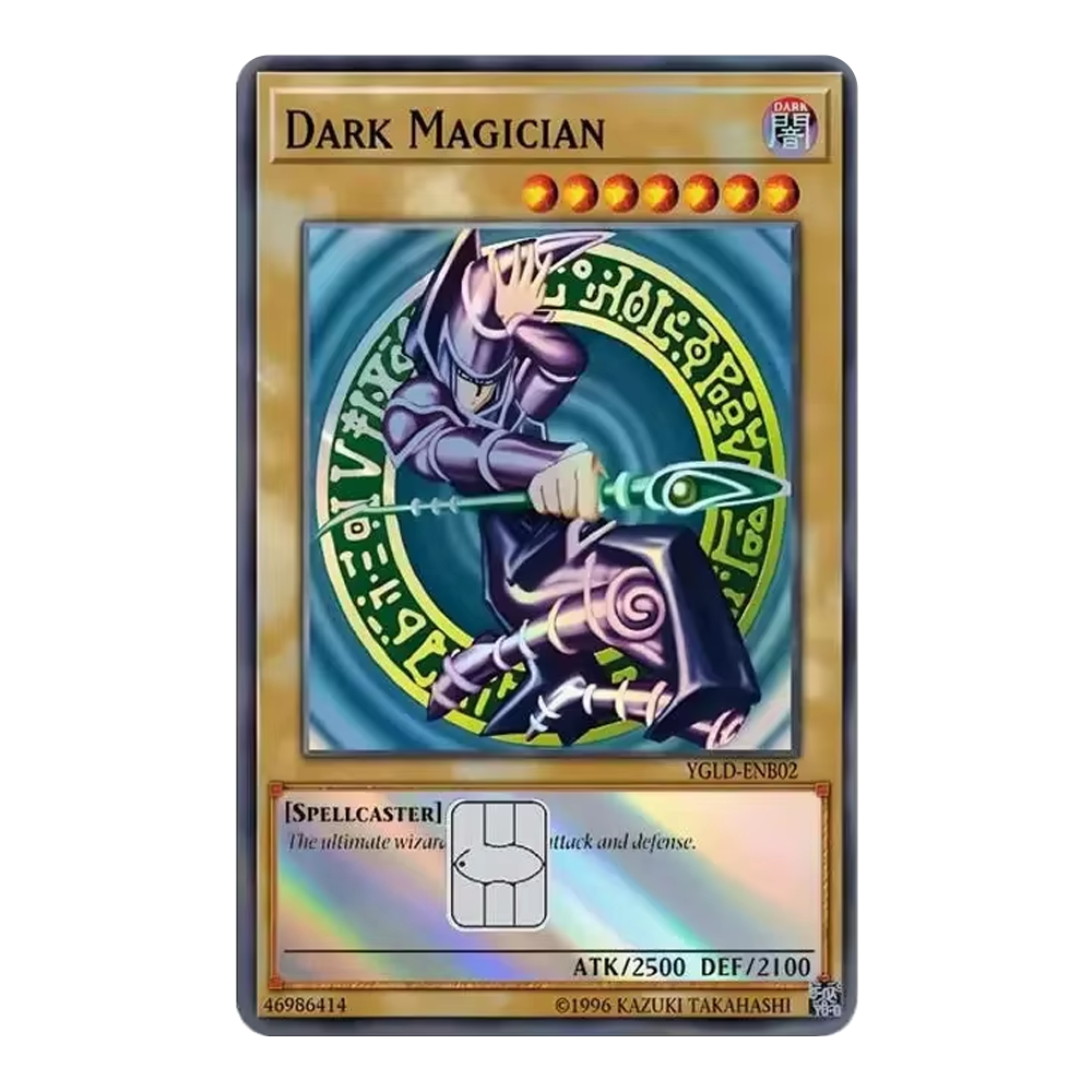 HOLO Dark Magician YGO! TCG Card Cover Sticker