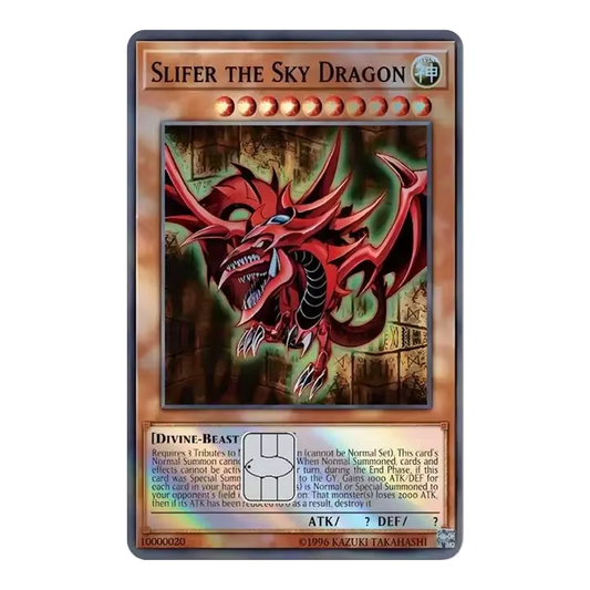 HOLO Slifer The Sky Dragon YGO! TCG Card Cover Sticker