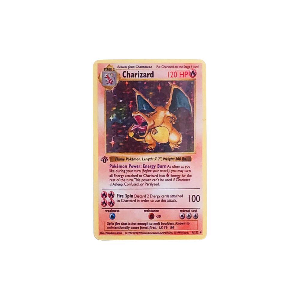 Charizard PKMN TCG Card Cover Sticker by gbdreams