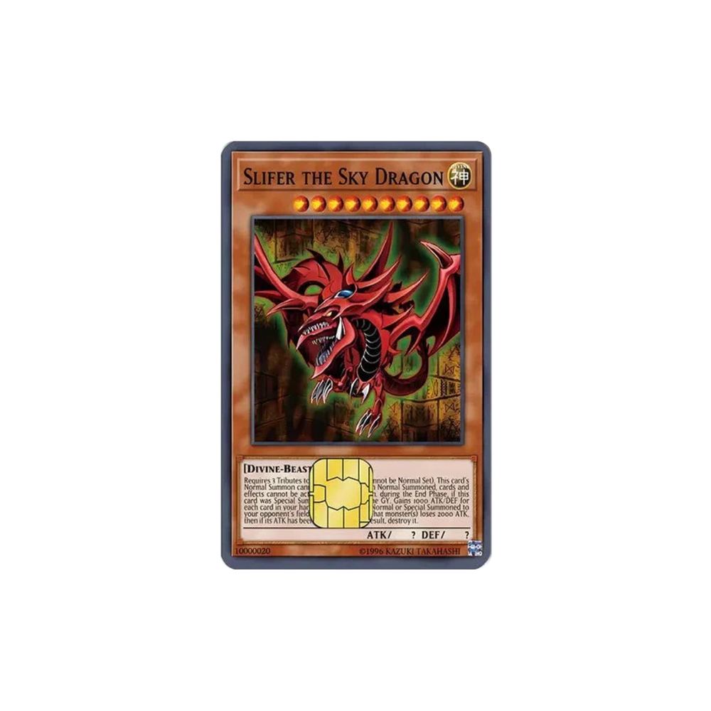 Slifer The Sky Dragon YGO! TCG Card Cover Sticker