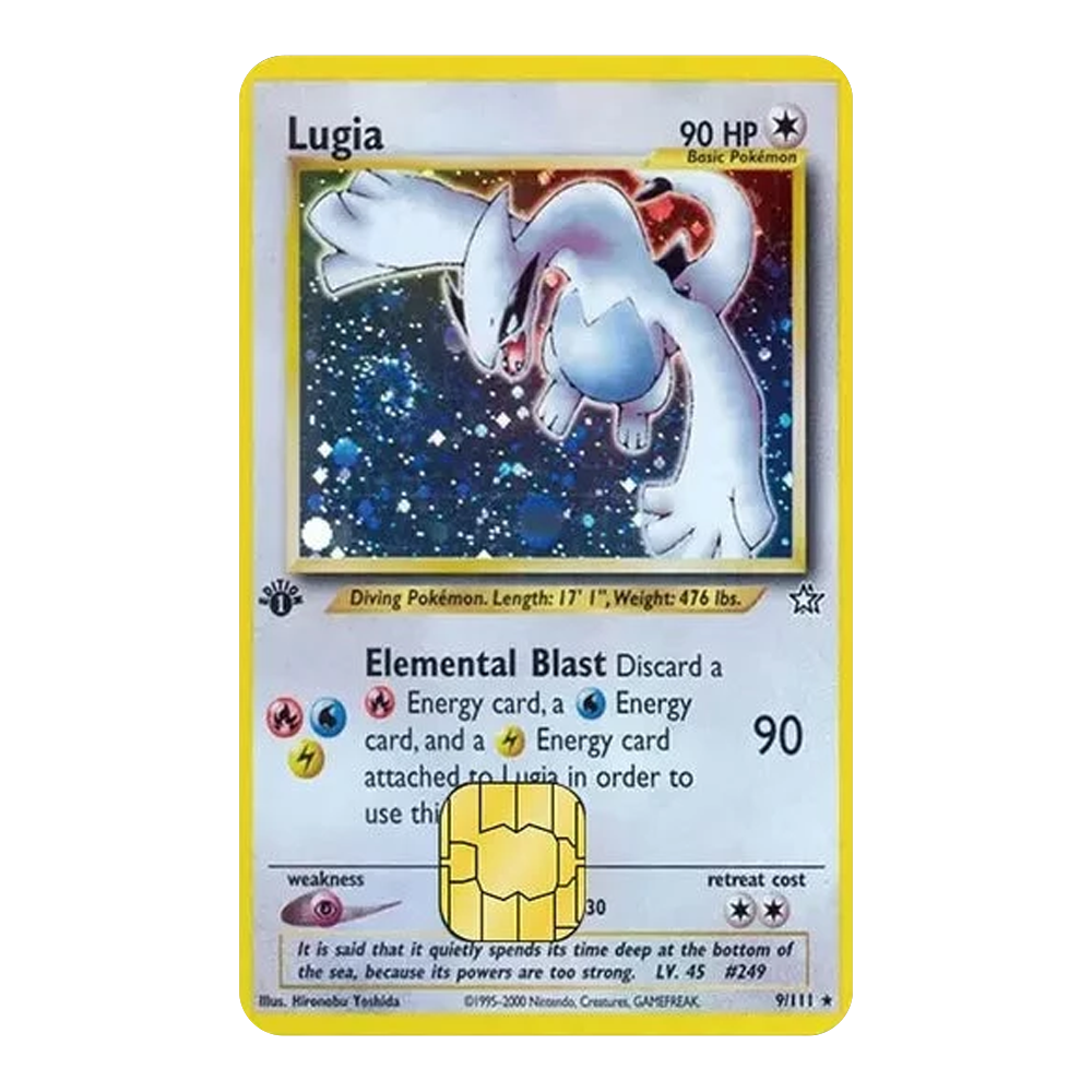 Lugia PKMN TCG Card Cover Sticker