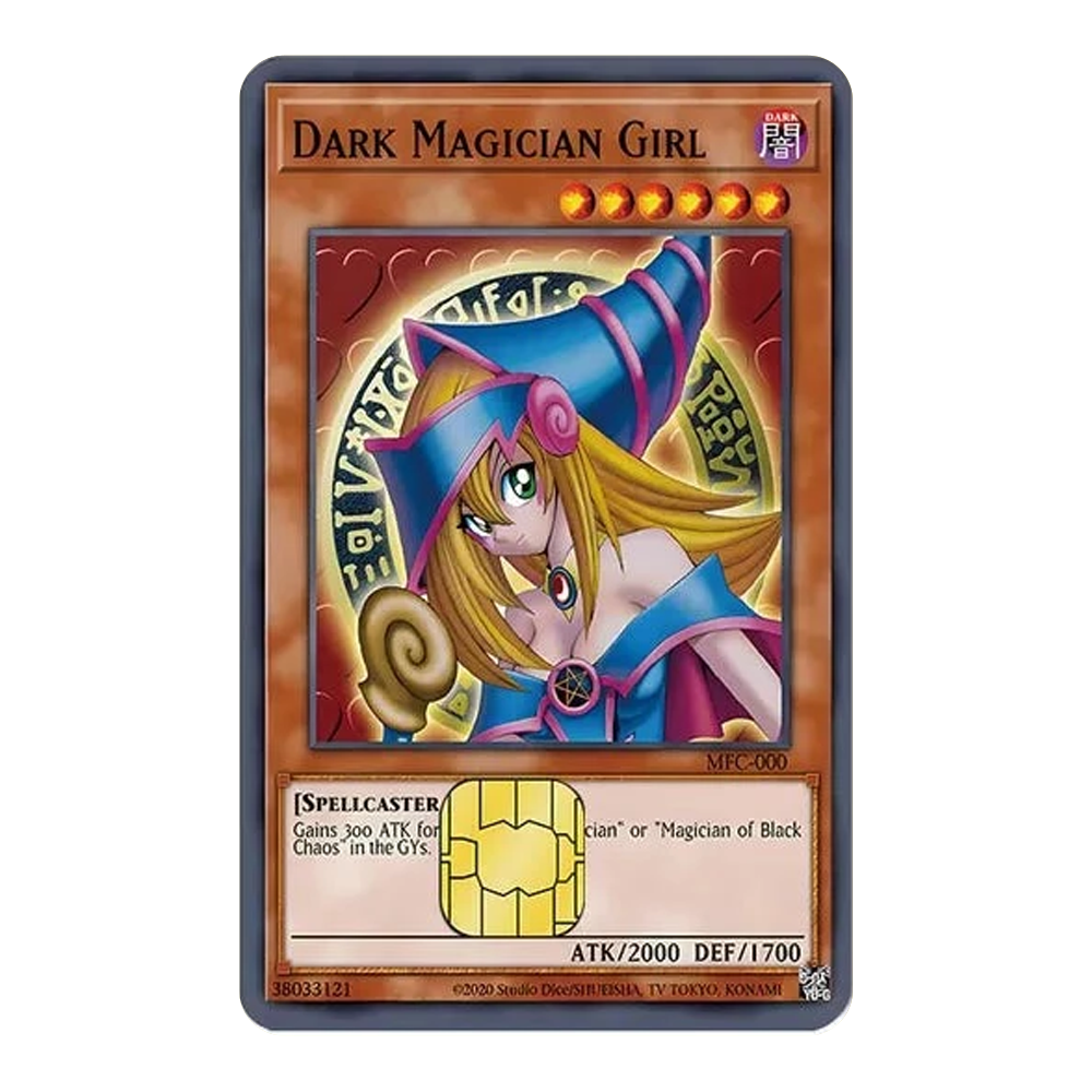 Dark Magician Girl YGO! TCG Card Cover Sticker