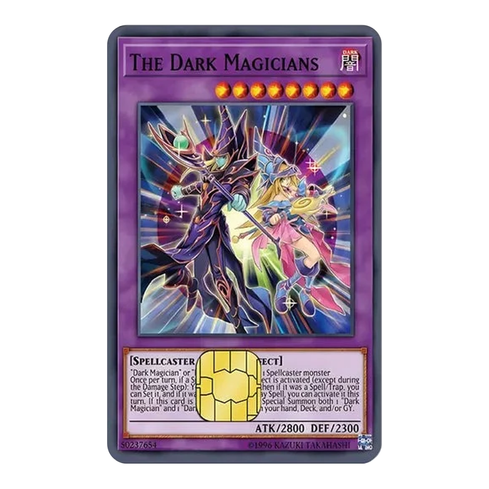 The Dark Magicians YGO! TCG Card Cover Sticker