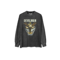 Black long-sleeve shirt with 'Devilman' graphic design on a white background