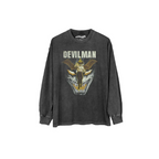 Black long-sleeve shirt with 'Devilman' graphic design on a white background