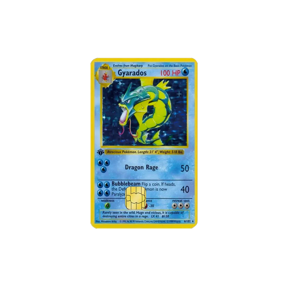 Gyarados PKMN TCG Card Cover Sticker