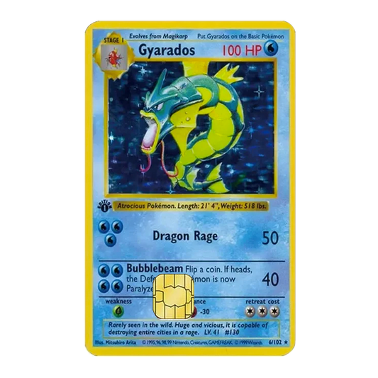 Gyarados PKMN TCG Card Cover Sticker