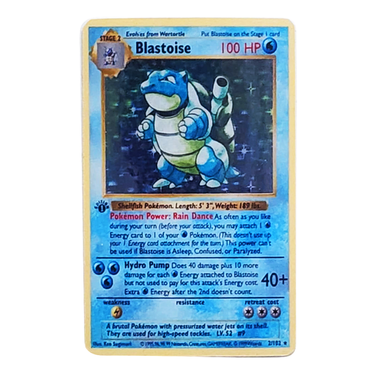 HOLO Blastoise PKMN TCG Credit Card Cover