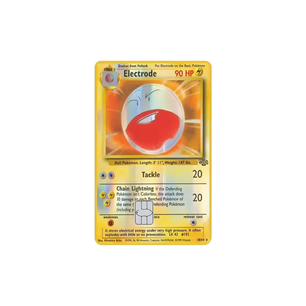 HOLO Electrode PKMN TCG Card Cover Sticker