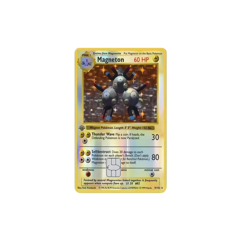 HOLO Magneton PKMN TCG Card Cover Sticker