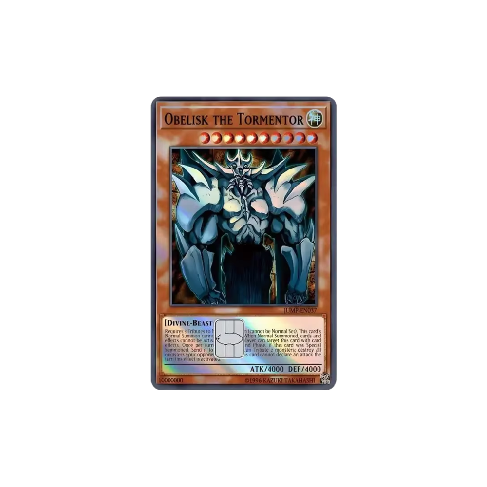 HOLO Obelisk The Tormentor YGO! TCG Card Cover Sticker