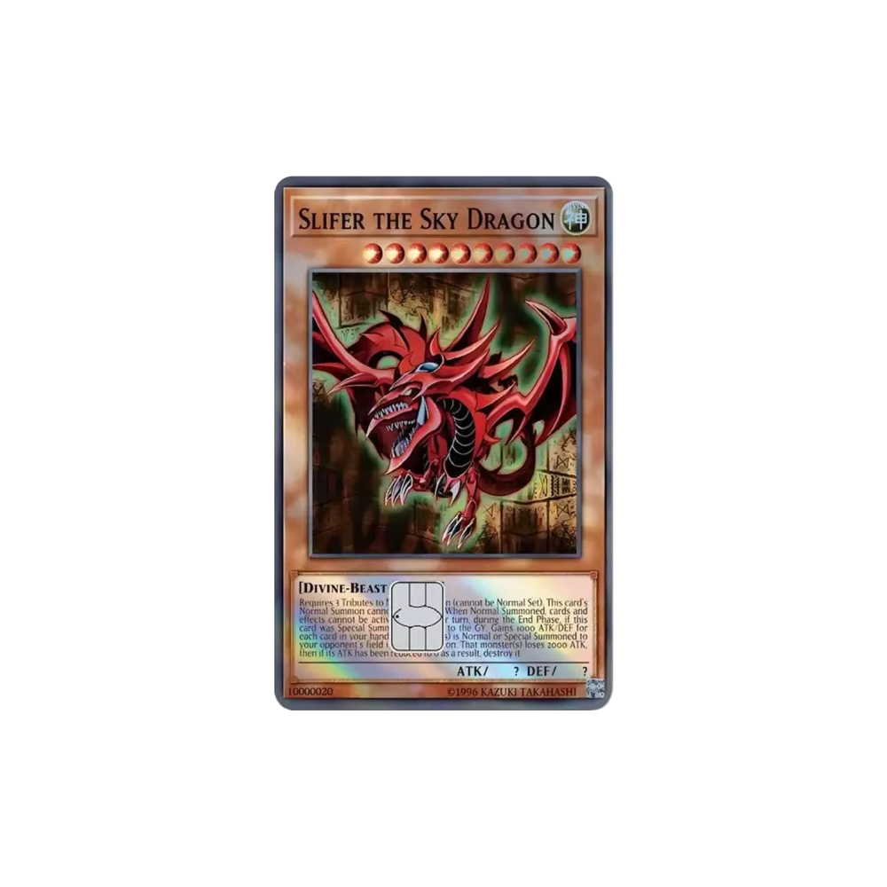 HOLO Slifer The Sky Dragon YGO! TCG Card Cover Sticker