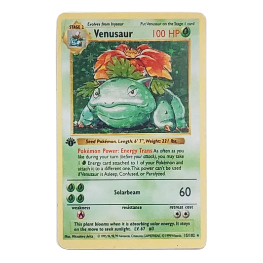 HOLO Venusaur PKMN TCG Credit Card Cover