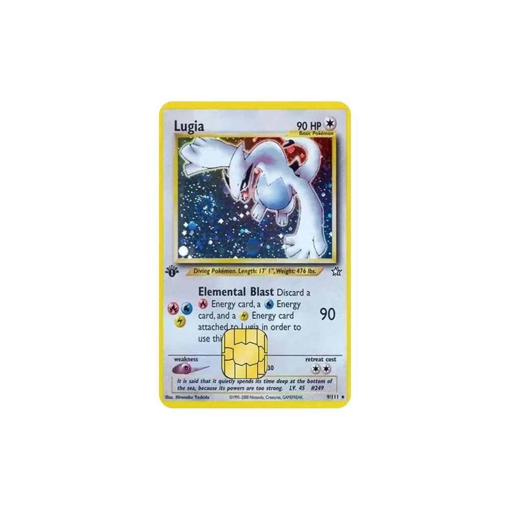Lugia PKMN TCG Card Cover Sticker