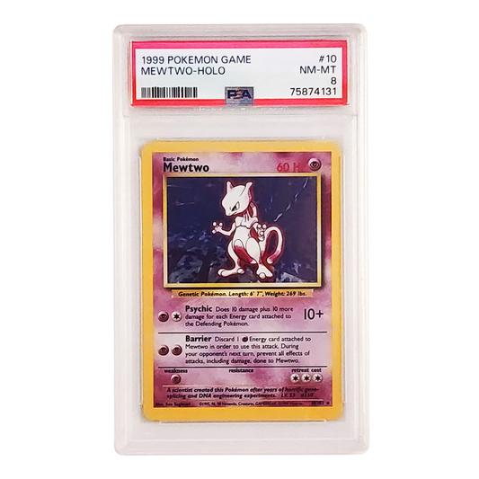 Mewtwo HOLO Pokémon TCG 1999 PSA 8 NM-MT