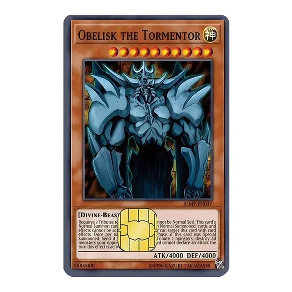 Obelisk The Tormentor YGO! TCG Card Cover Sticker