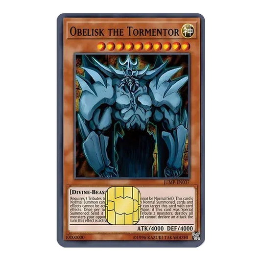 Obelisk The Tormentor YGO! TCG Card Cover Sticker