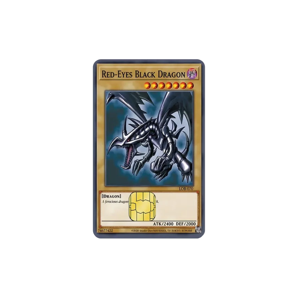 Red-Eyes Black Dragon YGO! TCG Card Cover Sticker