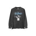 Black long-sleeve shirt with 'The Thing' graphic design on a white background