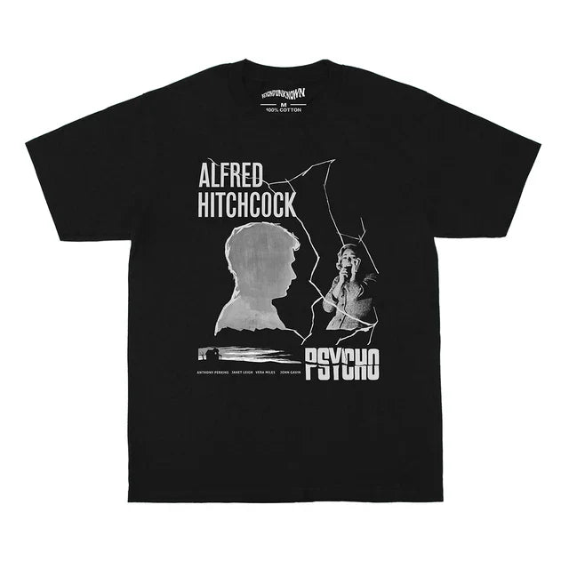 Psycho Alfred Hitchcock Cotton T-Shirt