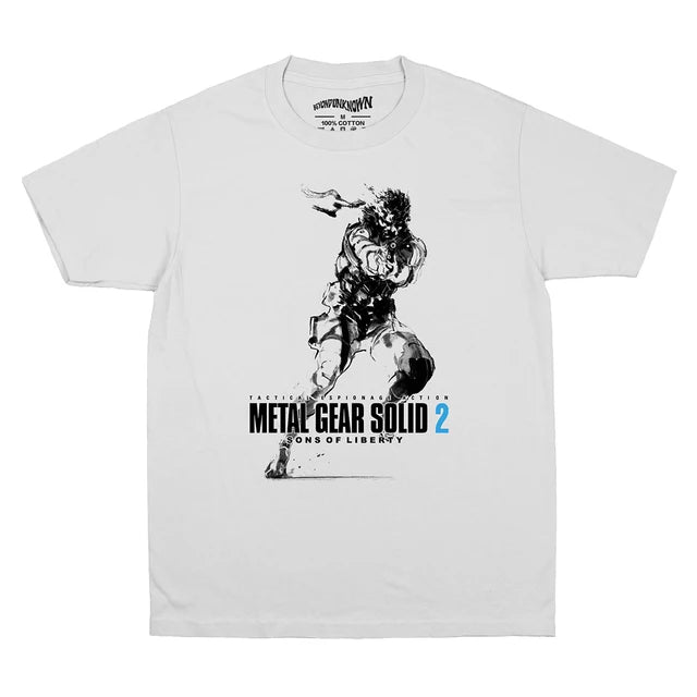 Metal Gear Solid 2 Sons Of Liberty Hideo Kojima Cotton T-Shirt